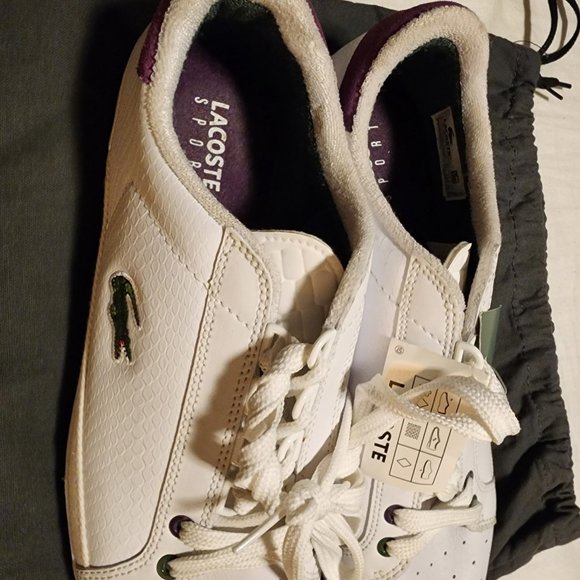 NRW NEVER WORN PAIR OF MEN'S LACOSTE SNEAKERS - Picture 3 of 4